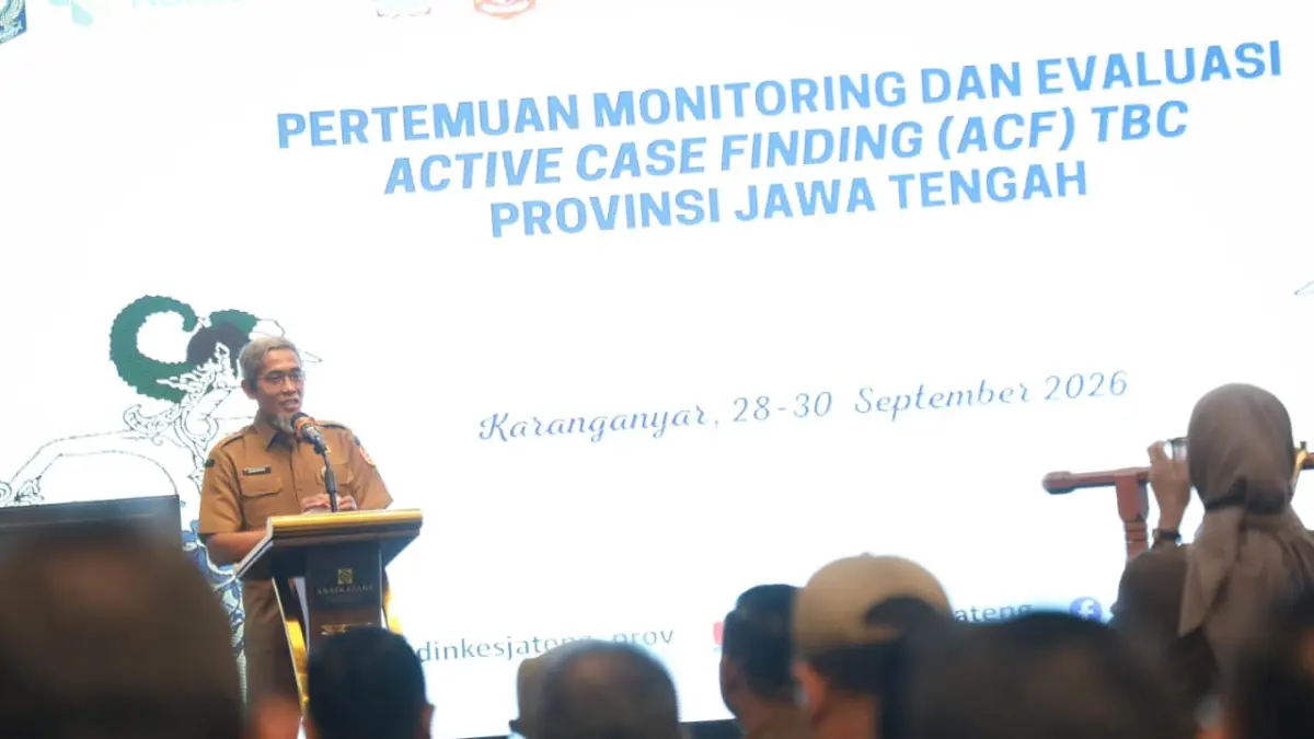 Sekda Sumarno saat acara Pembukaan Monitoring dan Evaluasi Active Case Finding (ACF) TBC Provinsi Jawa Tengah (ist)