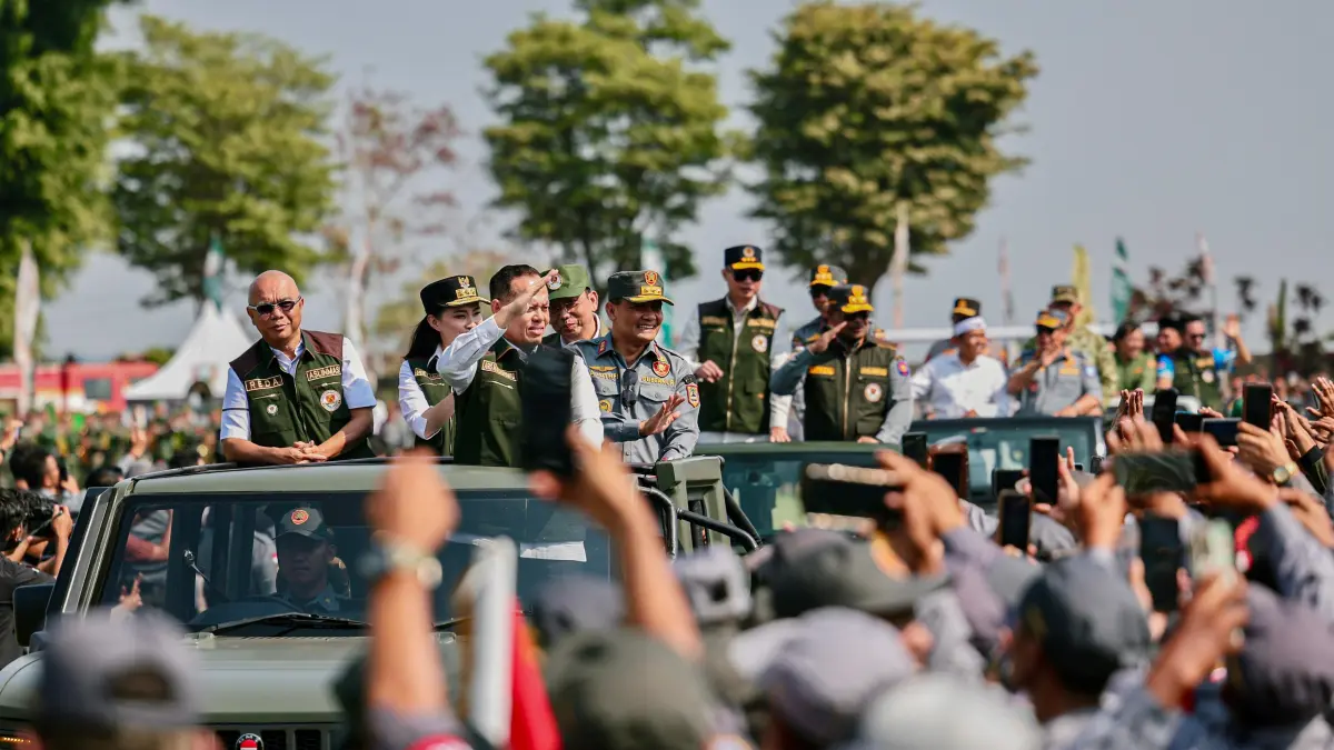 Apel Akbar Satlinmas yang digelar di Stadion Pandanaran, Wujil, Kabupaten Semarang, Rabu (30/9/2026). (ist)