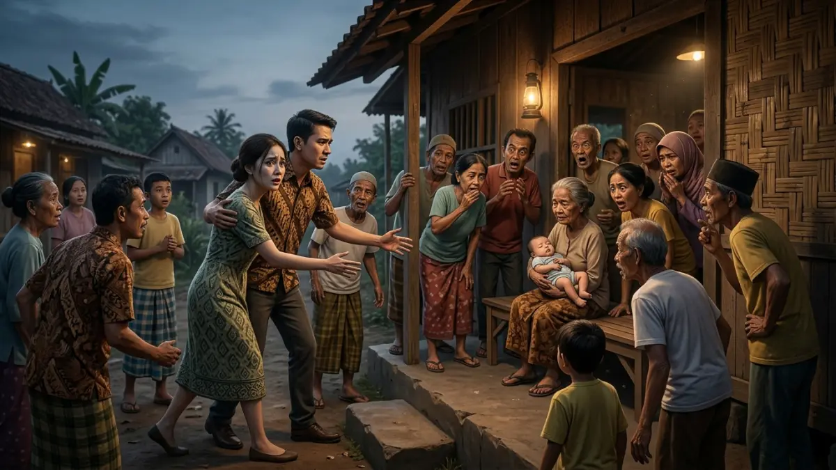 Ilustrasi AI pembuangan bayi / Metropekalongan.com