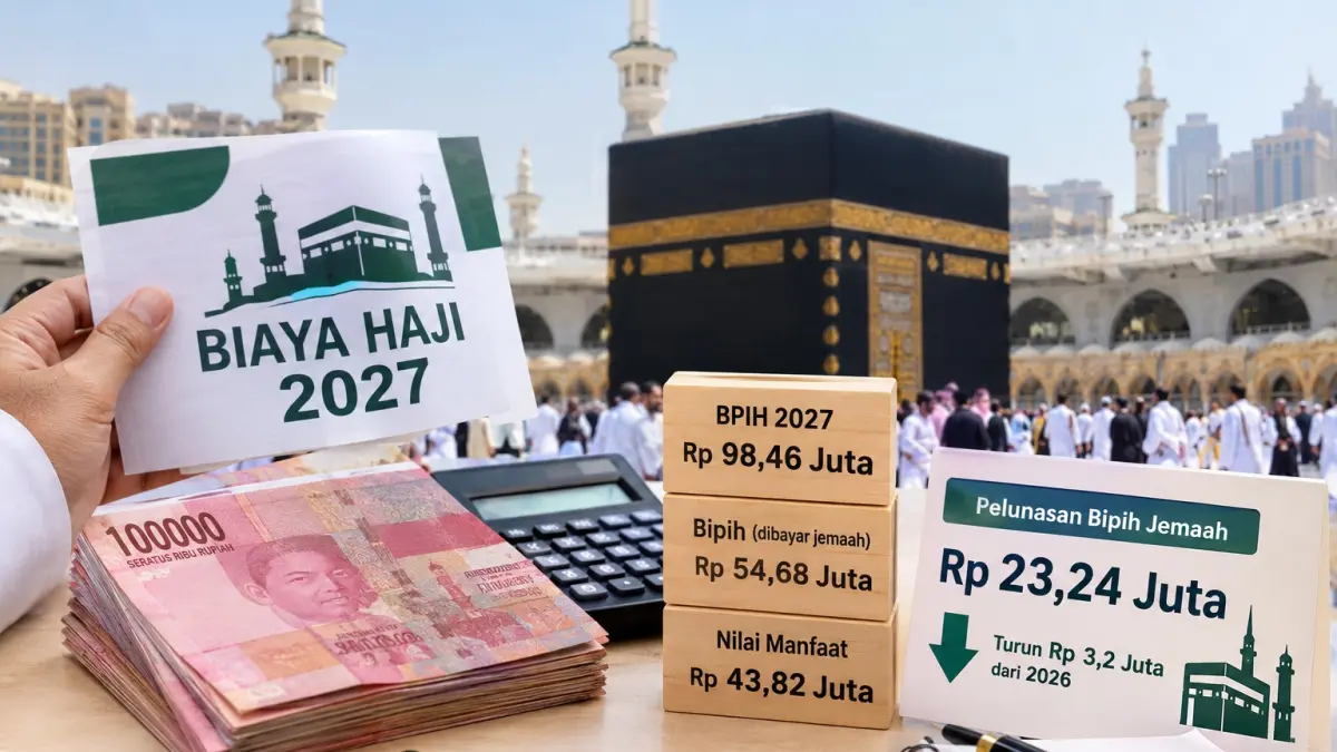 Biaya Haji 2027 Turun Rp3,2 Juta, Pelunasan Bipih Jemaah Jadi Rp23,24 Juta