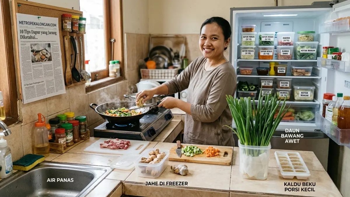 10 Tips Dapur yang Jarang Diketahui, Bikin Masak Lebih Praktis dan Hemat