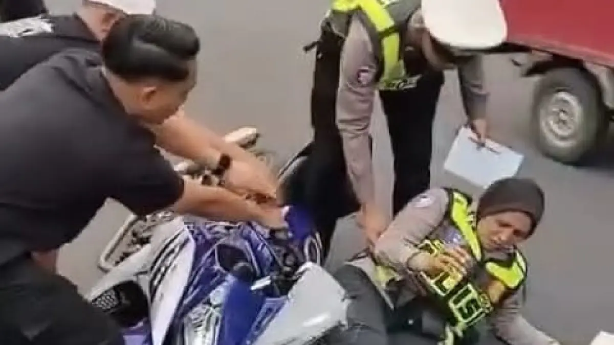 Kronologi Pelajar di Lumajang Tabrak Polwan Saat Razia Patuh Semeru, Rem Motor Jadi Alasan