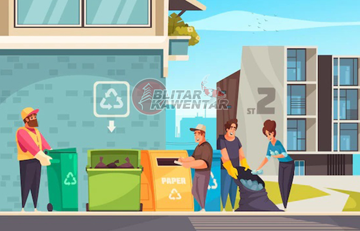 Ilustrasi bank sampah