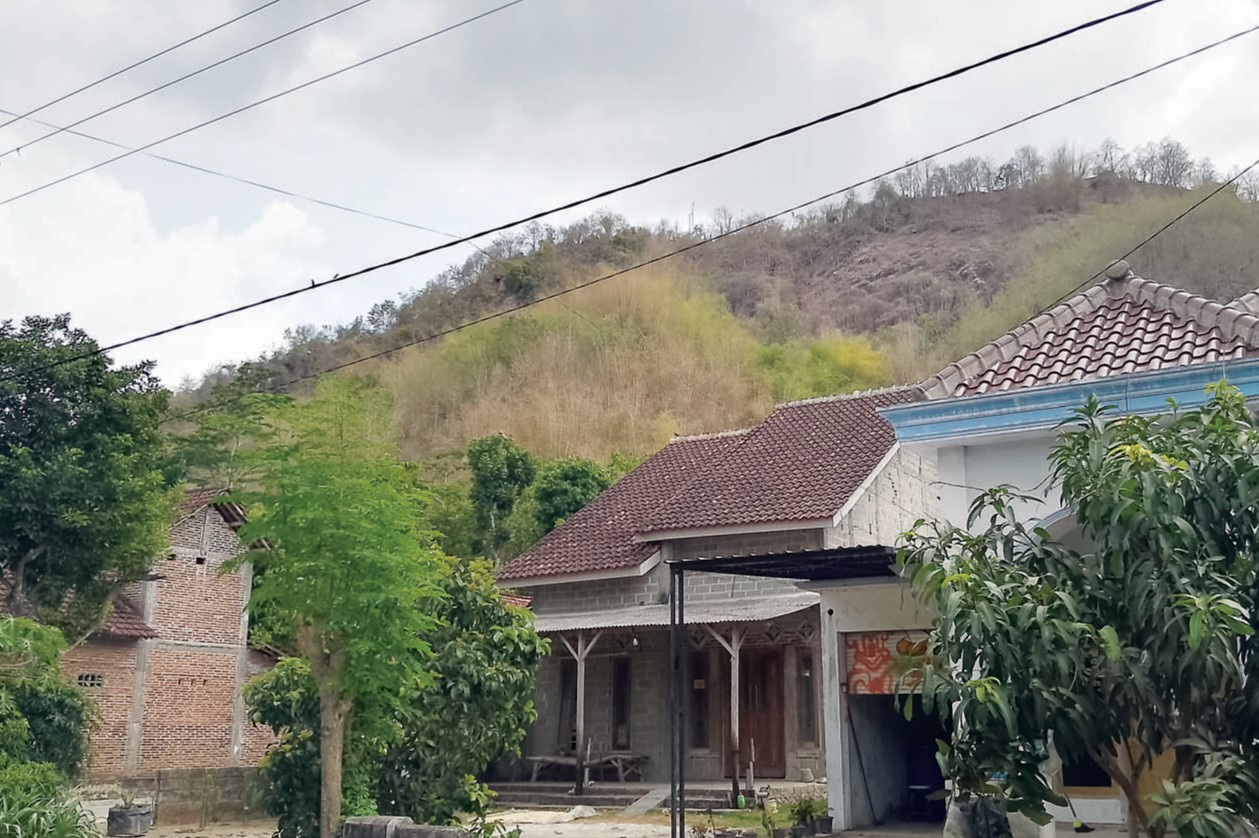 MAMPIR: Rumah yang dekat dengan Gunung Pegat disinyalir menjadi alasan kenapa monyet sering mampir, kemarin (29/11).