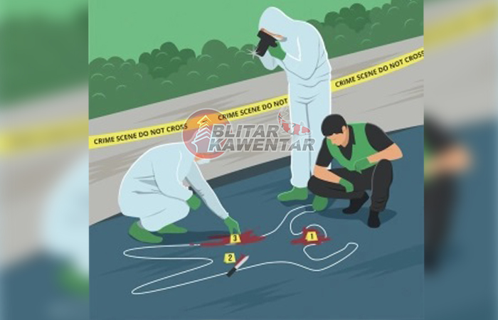Sempat Acungkan Pisau,tersangka pembunuhan terhadap istrinya
