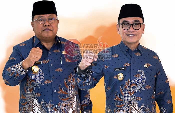 Santoso(walikota)&Tjutjuk Sunario(Wakil Wali Kota Blitar)