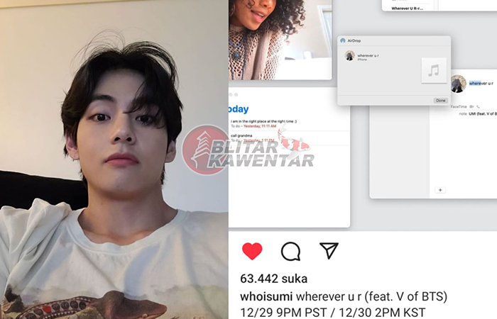 Kabar BTS V berkolaborasi dengan solois Amerika