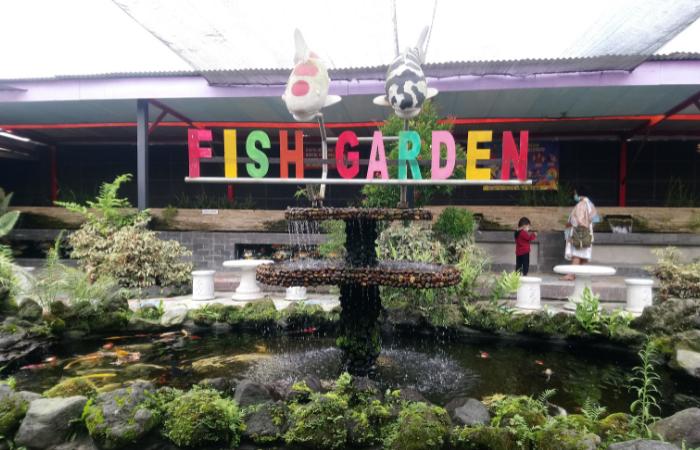 FIish garden  merupakan wahana wisata dan pembelajaran tentang ikan air tawar.