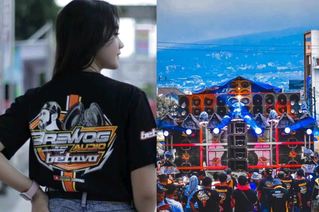 Kaos merchandise yang dimiliki fans brewog audio