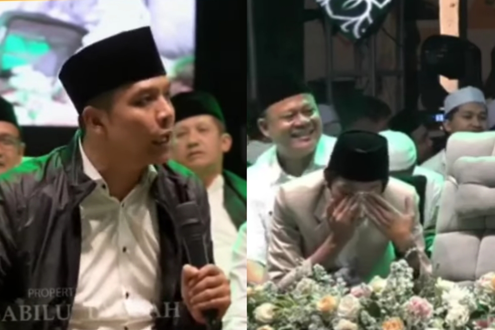 Gus Kautsar memberikan petuah yang membuat Gus Iqdam menangis