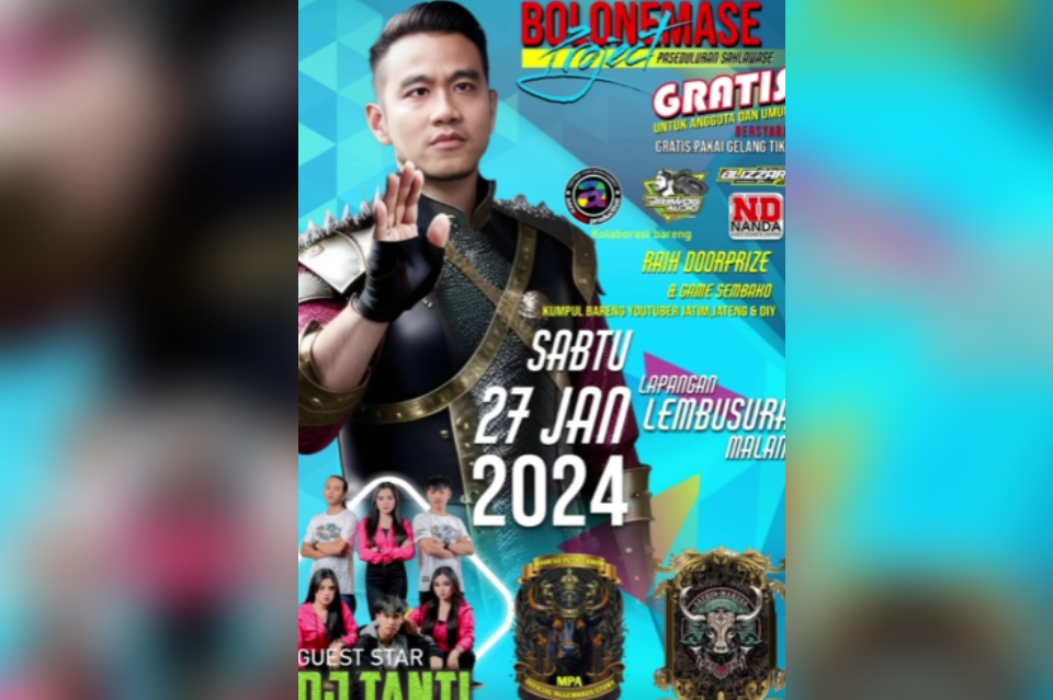 Poster bolone Mase projects yang akan hadir gandeng brewog audio