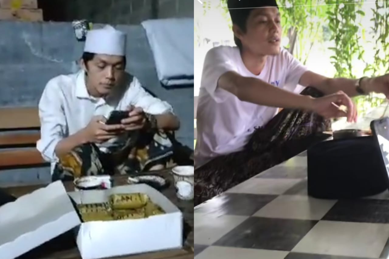 Gus Iqdam ngopi di pinggir jalan