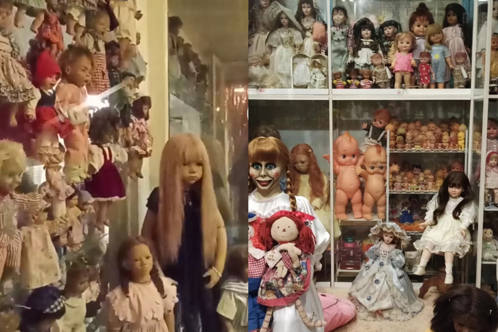 Spirit doll yang menghiasi cafe di Malang