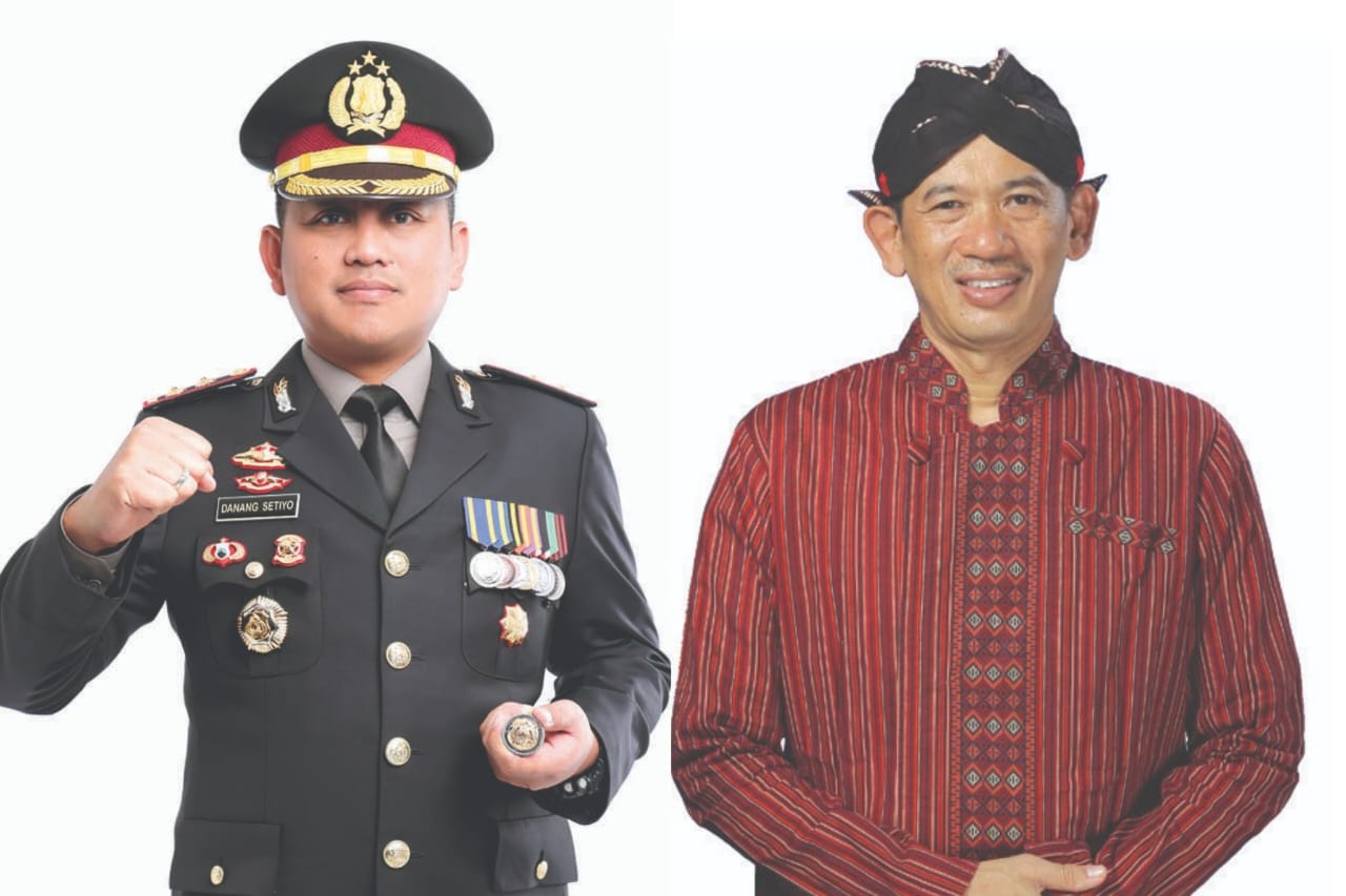 Priyo Suhartoni Sekda Kota Blitar dan AKBP Danang Setiyo P.S, Kapolres Blitar Kota