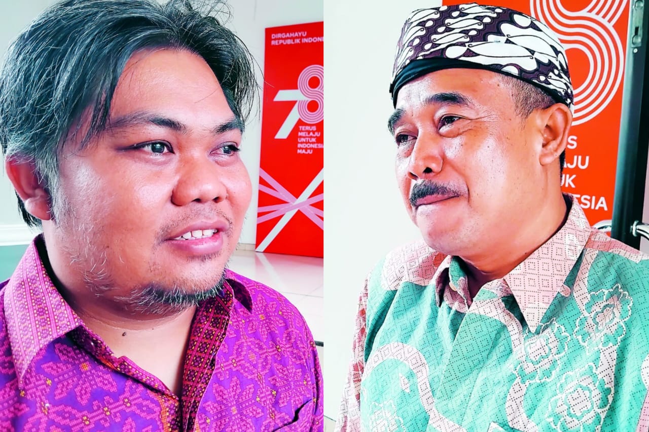 Hendi Budi Yuantoro, anggota fraksi PDIP dan Muhammad Rifai, Wakil Ketua DPRD Kabupaten Blitar