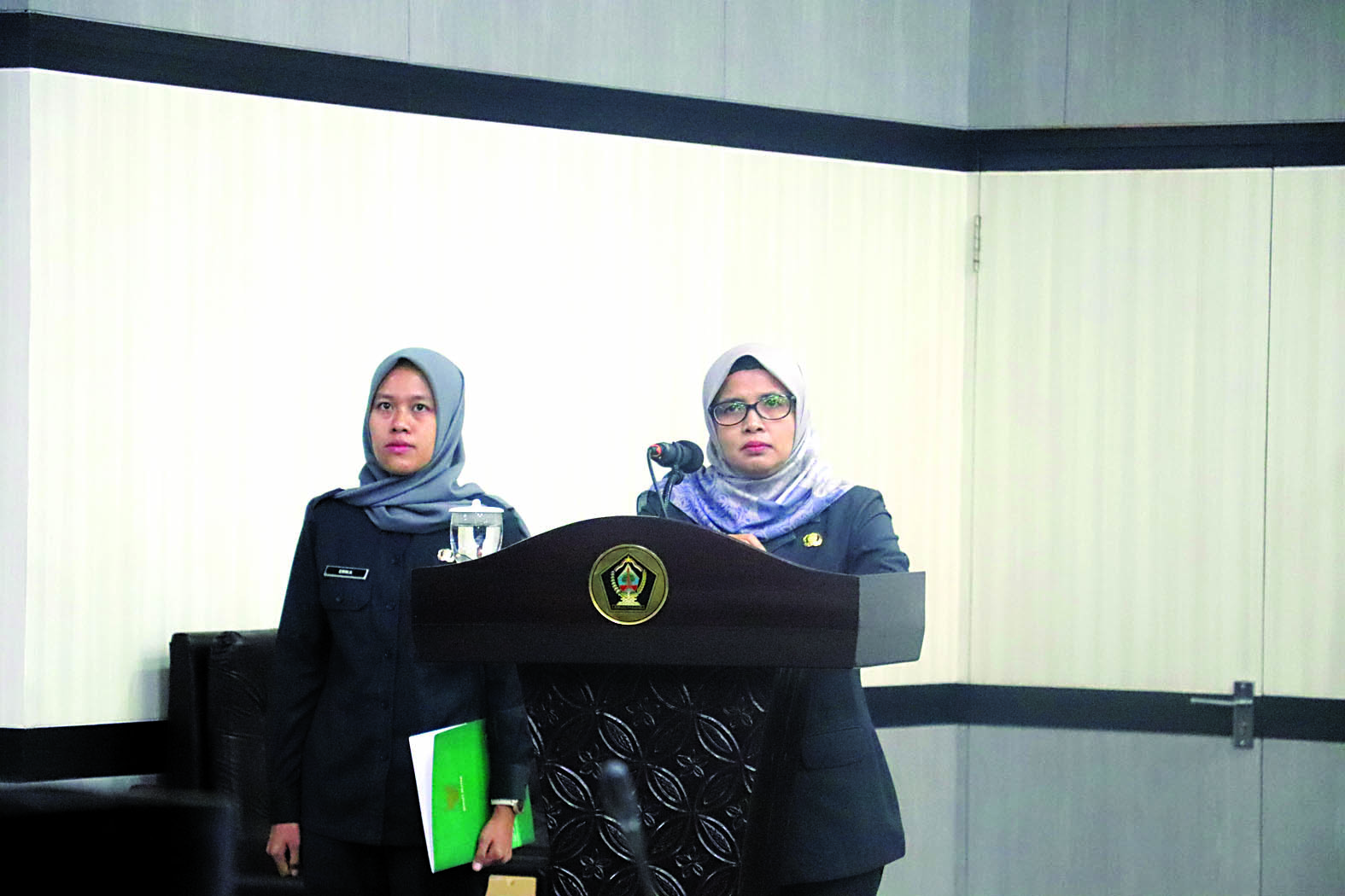 Bupati Rini Syarifah memaparkan capaian kinerja