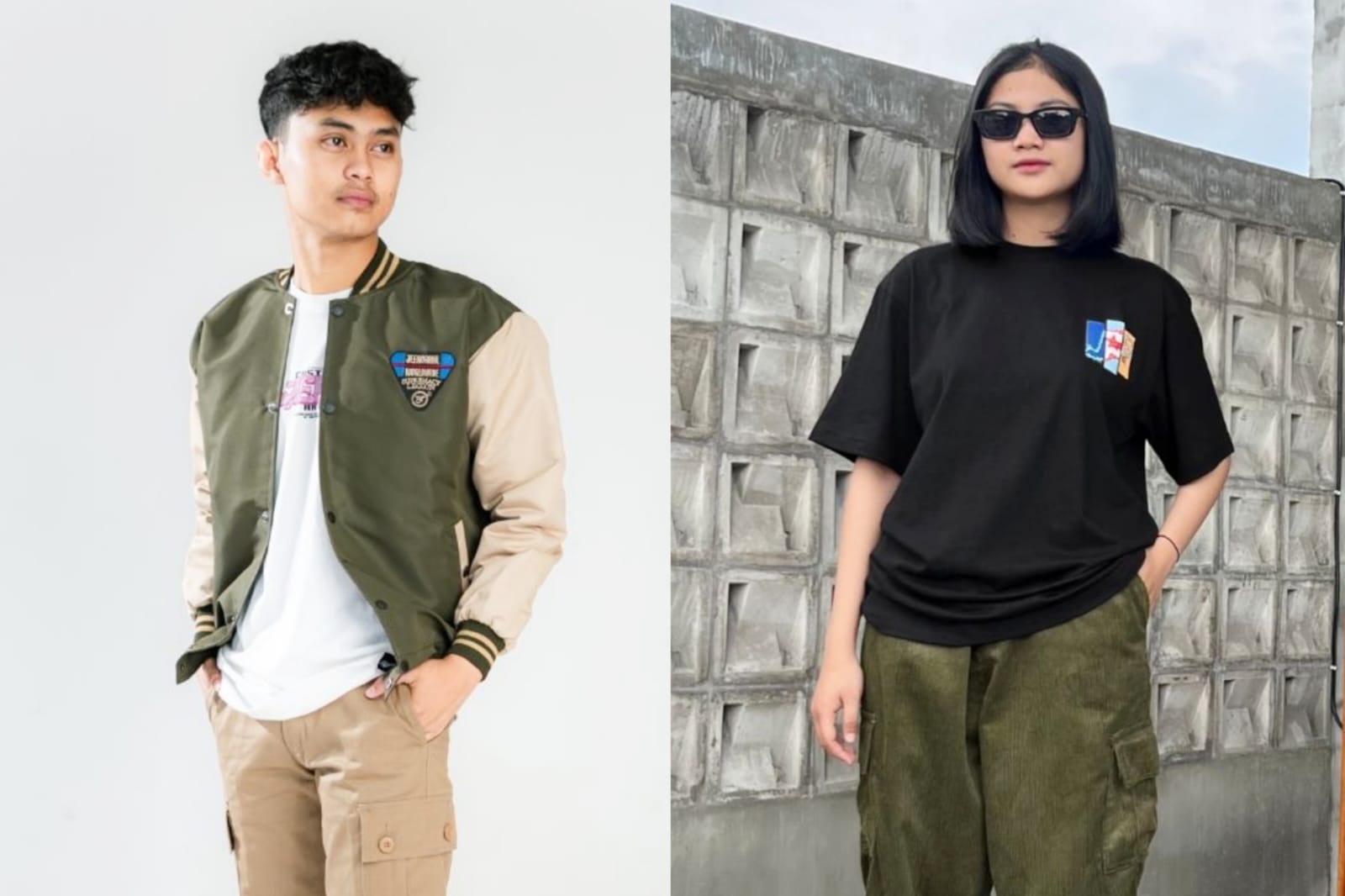 Back to Simple: Seorang model dengan pakaian trend era 90 an yang sedang diminati anak muda dan remaja saat ini.