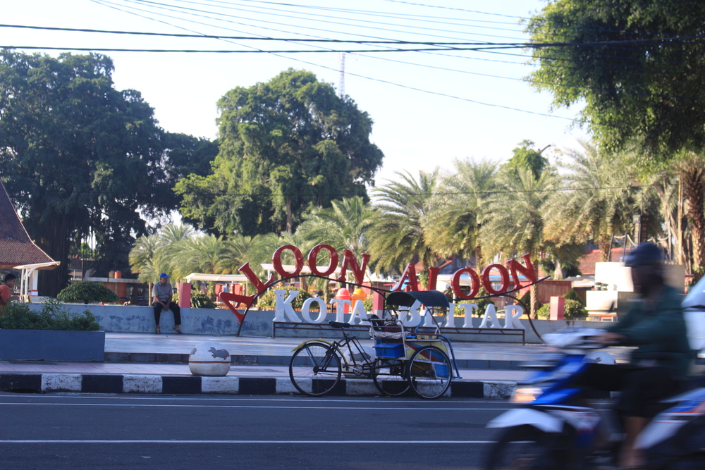 AGENDA TAHUNAN: Alun-alun Kota Blitar jadi pusat event Bazar Blitar Jadul pada Juni mendatang. Bazar akan diselenggarakan selama lima hari.