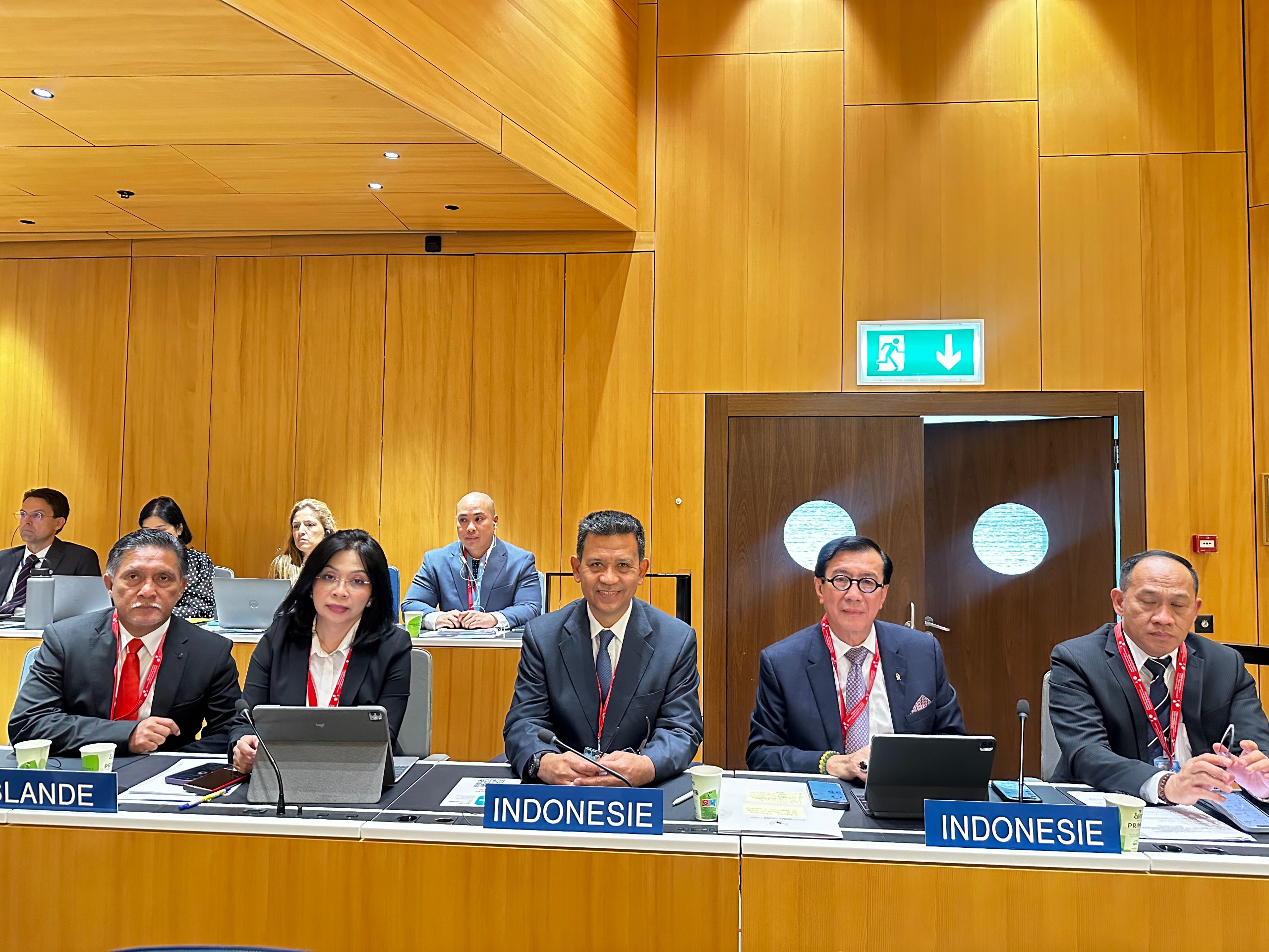 Menteri Hukum dan HAM Republik Indonesia Yasonna H. Laoly saat GRATK di WIPO Jenewa,Swiss.