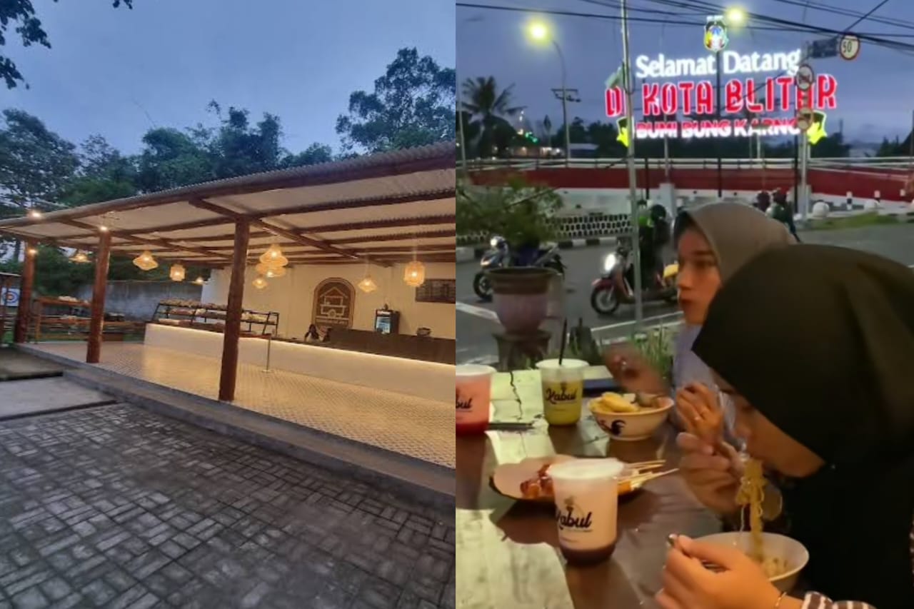 Angkringan pak Joko (kiri) dan Angkringan Warmi X Kabul (kanan)