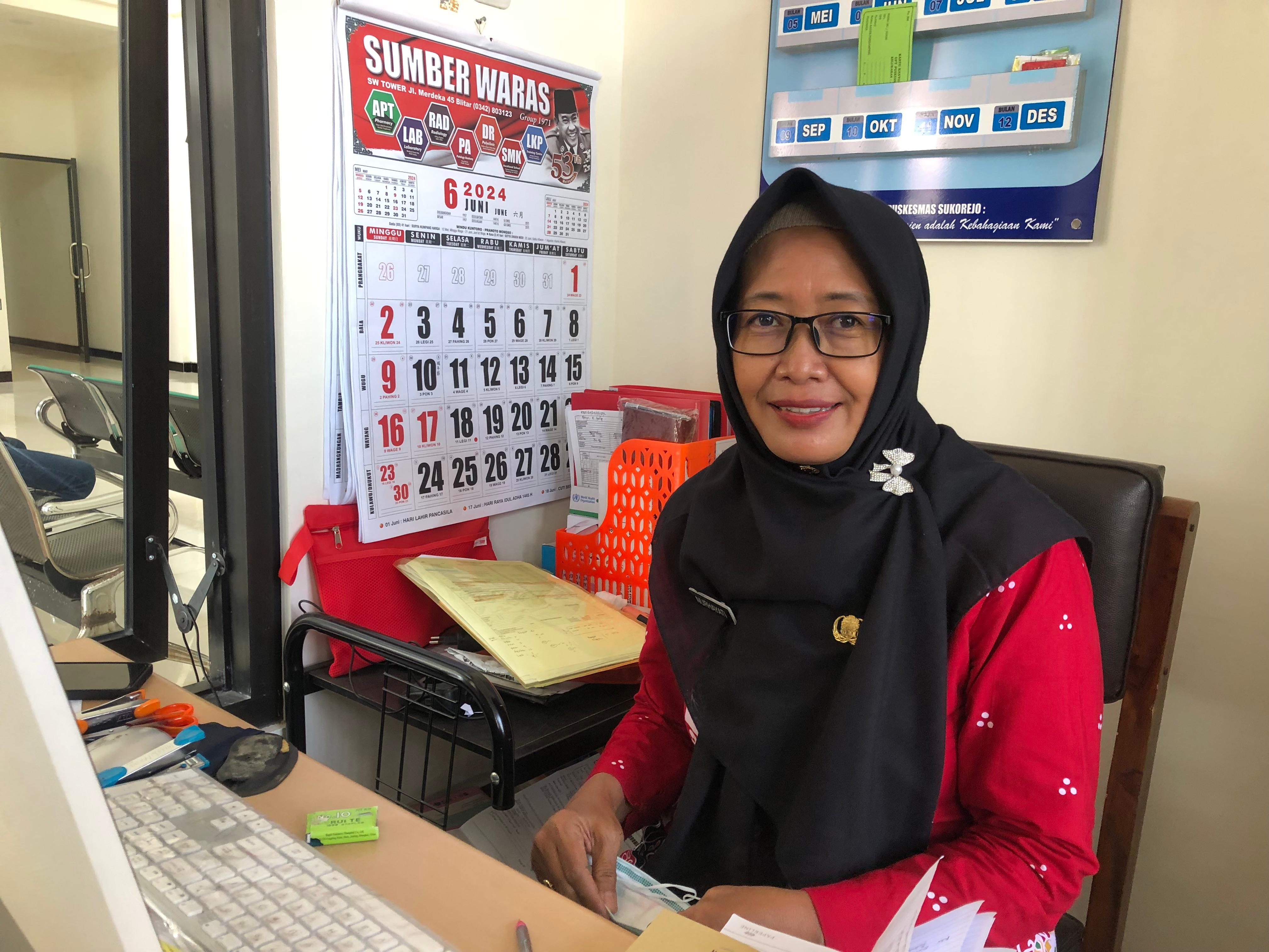 Ketua Ikatan Bidan Indonesia (IBI) Blitar Kota, Dwisakti Nurhayati