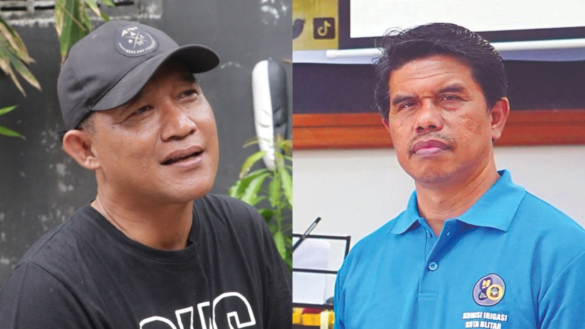 M. Trijanto dan Suharyono (kanan) peserta penjaringan pilkada Kota Blitar