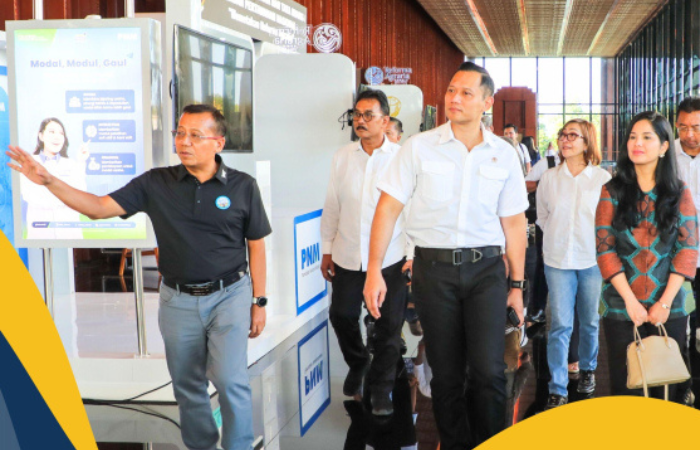Menteri ATR/BPN, Agus Harimurti Yudhoyono saat menghadiri acara Reforma Agraria Summit di Bali pada 14-15 Juni 2024
