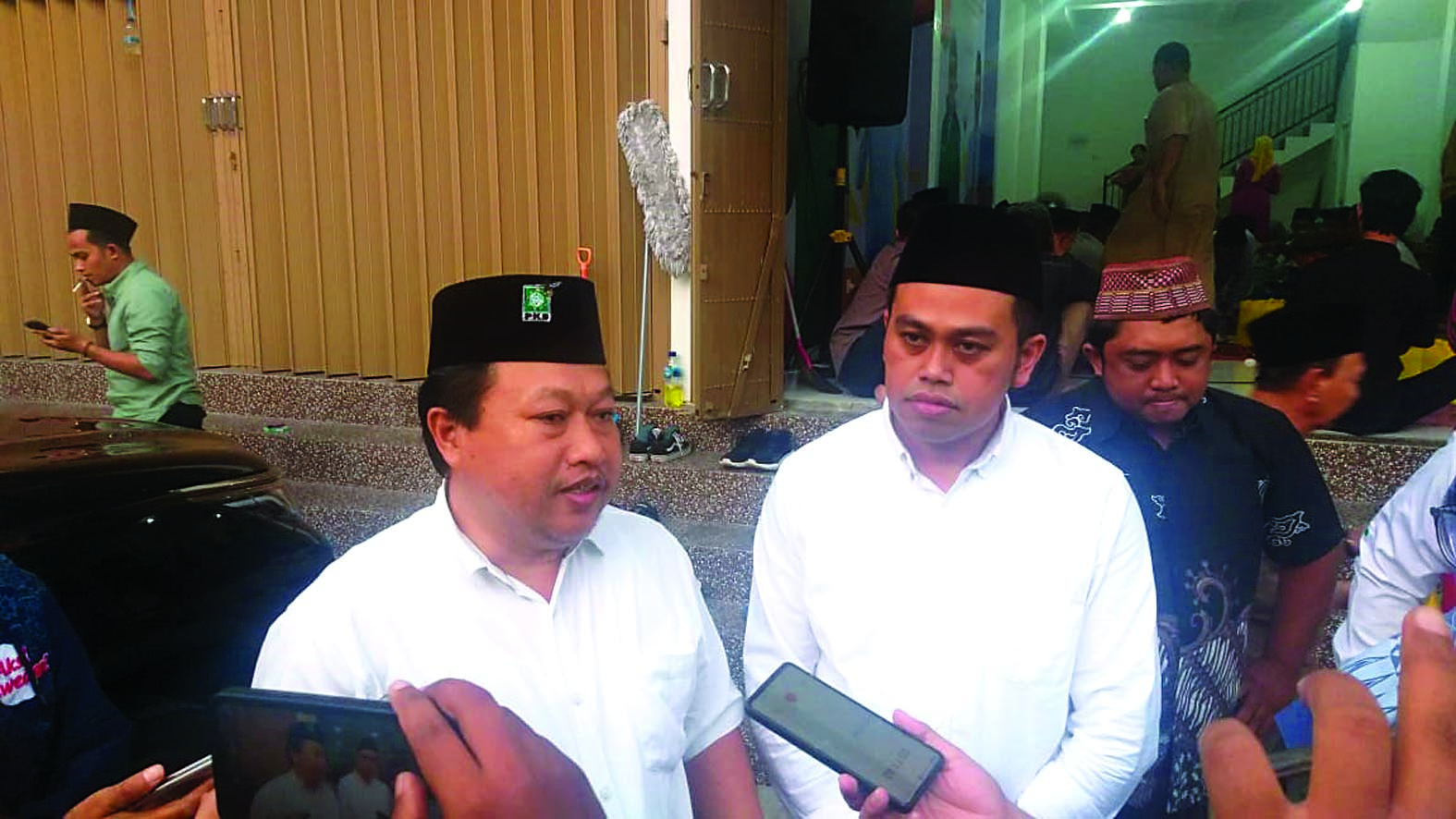 KOMPAK: Mas Ibin Bersama  Ketua DPC PKB Kota Blitar  Yasin Hermanto dalam salah  satu kegiatan Hari Minggu (28/7).