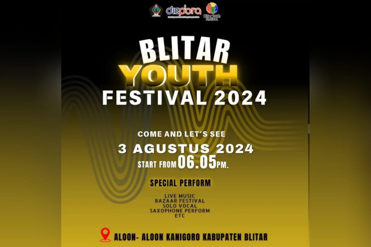 Blitar youth festival jadi salah satu agenda dan event dalam peringatan hari jadi Kabupaten Blitar