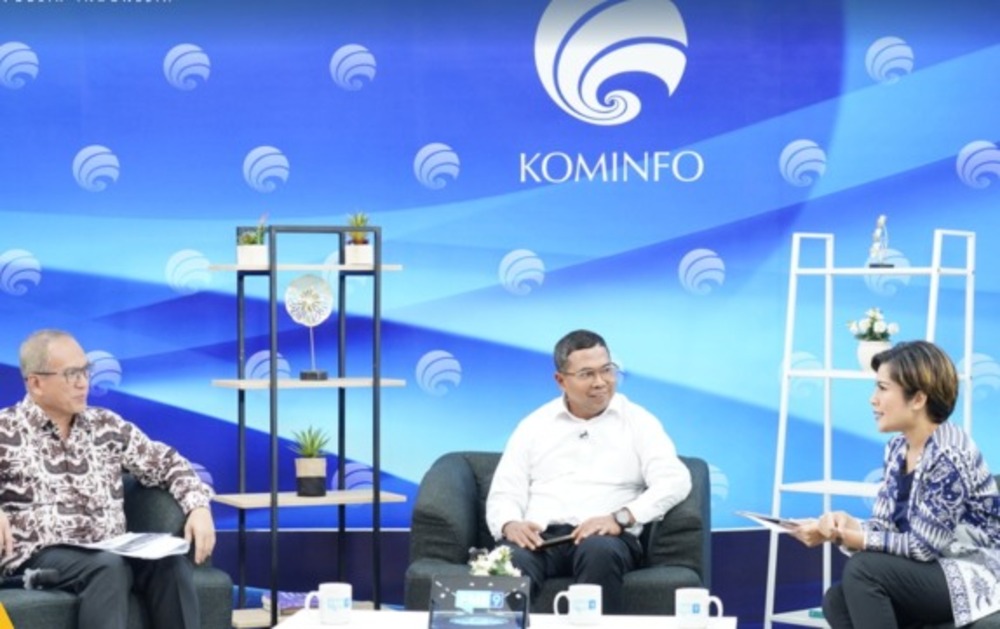 Jenderal Survei dan Pemetaan Pertanahan dan Ruang (SPPR), Virgo Eresta Jaya saat menjadi narasumber dalam dialog Forum Merdeka Barat 9 (FMB9) Kementerian Komunikasi dan Informatika pada Selasa (06/08/