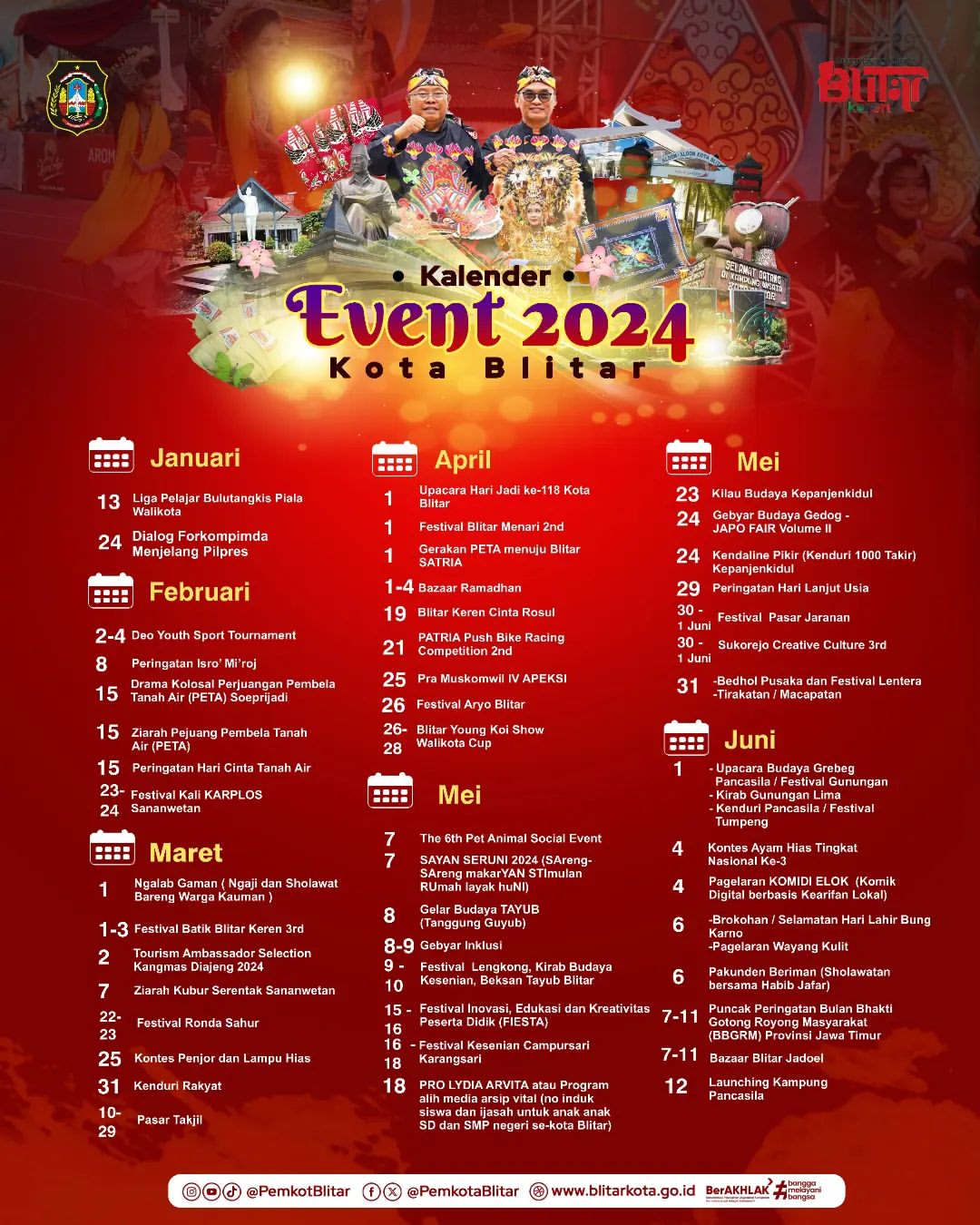 Serangkaian event Blitar yang diselenggarakan pada September 2024