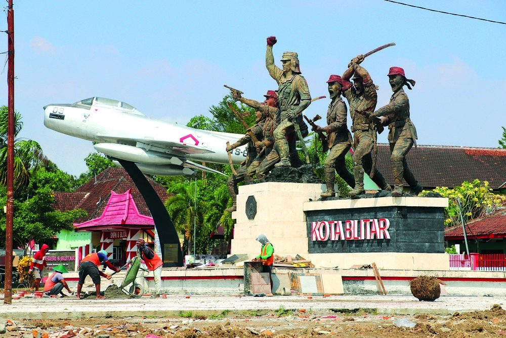 IKONIK: Monumen PETA telah menjadi ikon Kota Blitar dan bakal berkembang menjadi destinasi wisata sejarah Museum PETA.