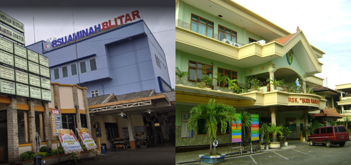 Dua rumah sakit di Kecamatan Kepanjenkidul Kota Blitar ini memiliki kualitas yang bagus