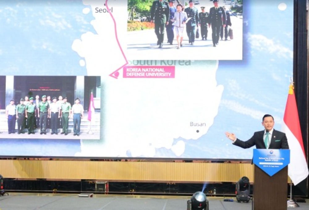 Menteri AHY menjadi Tamu Kehormatan dalam acara National Foundation Day and Armed Forces Day Republik Korea pada Selasa (01/10/2024) di St. Regis Hotel Jakarta