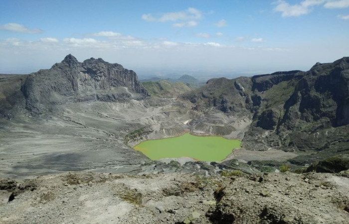 Musim kemarau di Gunung Kelud yang indah