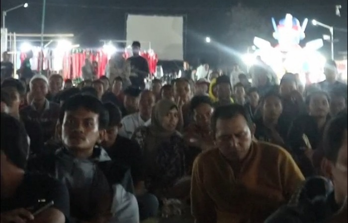 Suasana nobar Timnas Indonesia di Markas Sabilu Taubah
