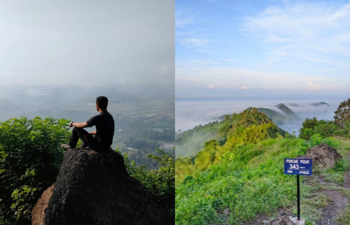 Puncak Gunung Pegat menyuguhkan panorama alam yang benar-benar menakjubkan
