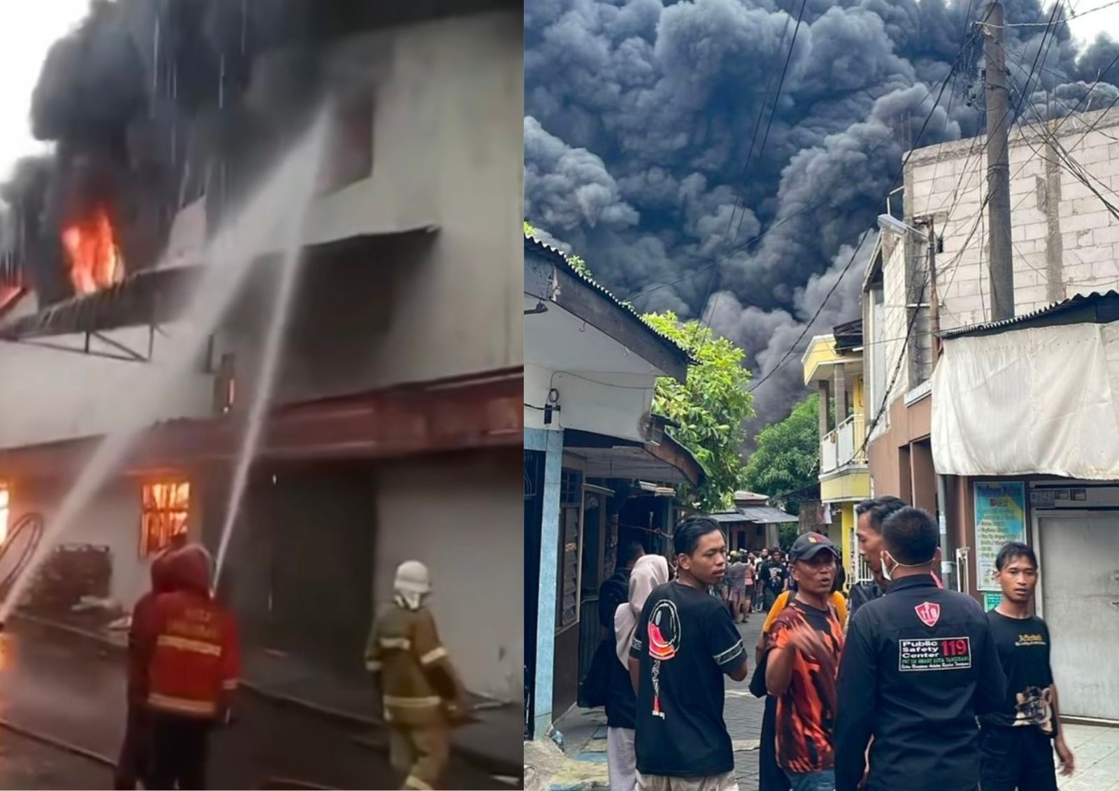 Kebakaran Melanda PT Indoraya Tangerang