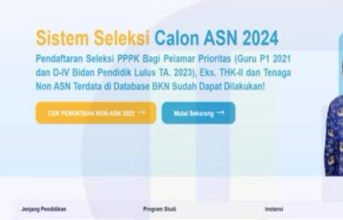 cara mengecek pengumuman hasil seleksi administrasi PPPK 2024 melalui portal resmi dari BKN