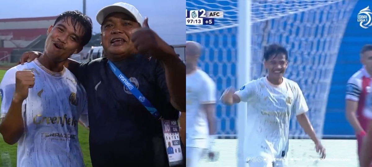 Hamzah Tito sukses mencetak gol perdananya di Liga 1