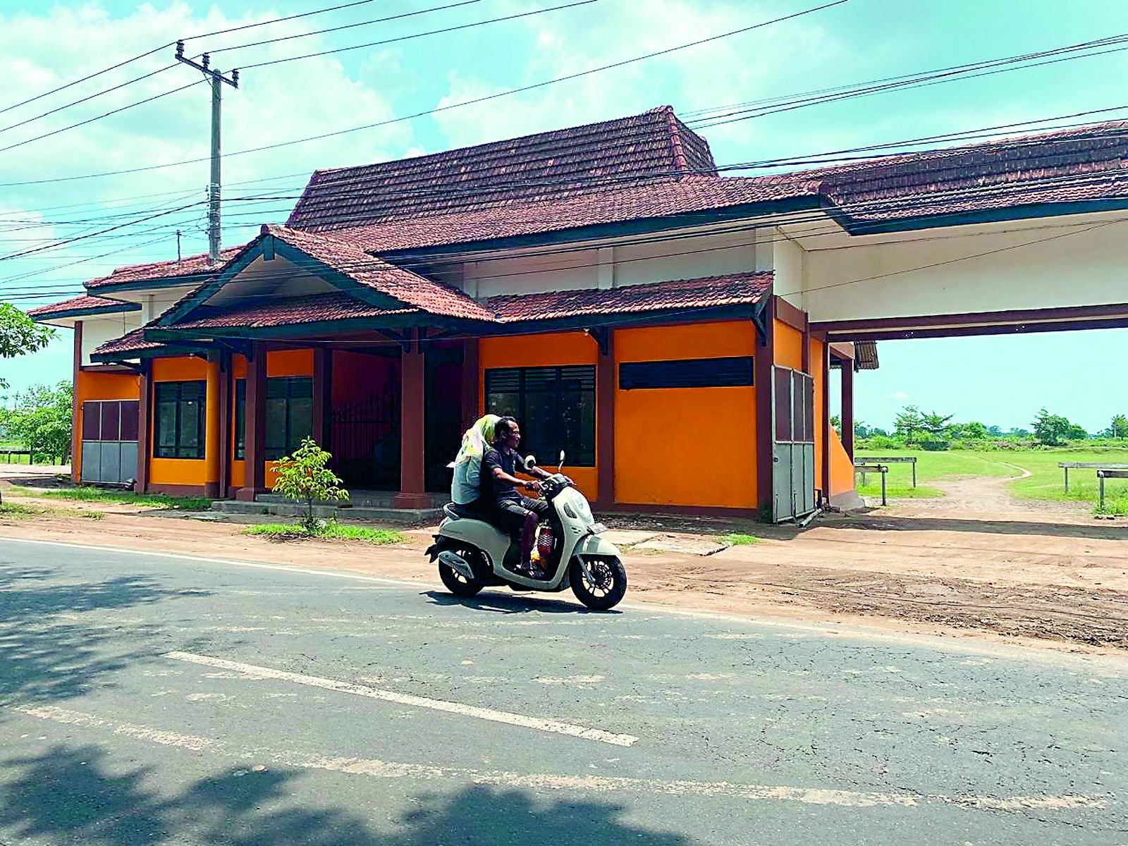 RAPI: Tampak Taman Padlegan di area lapangan pacuan kuda Desa Pikatan, Kecamatan Wonodadi.