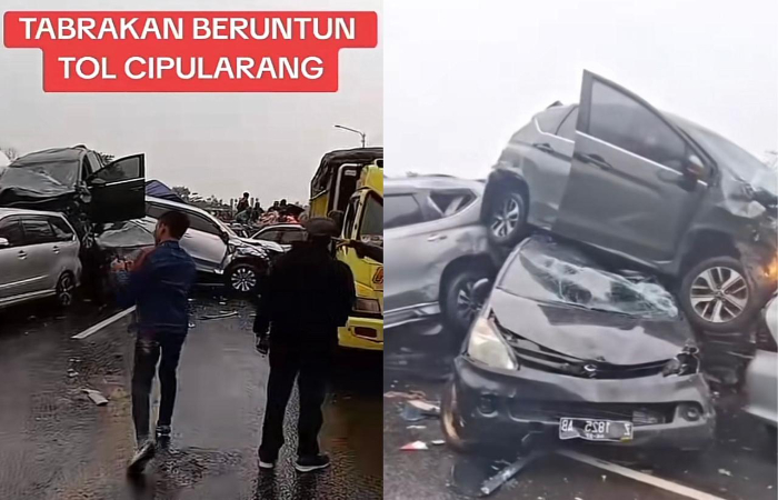 Terjadi Kecelakaan Beruntun di Tol Cipularang pada senin (11/11/2024)