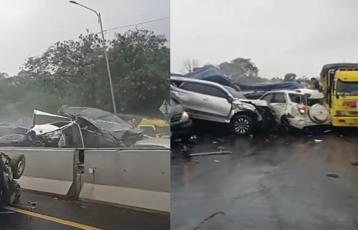 Kronologi Kecelakaan Beruntun Tol Cipulaang