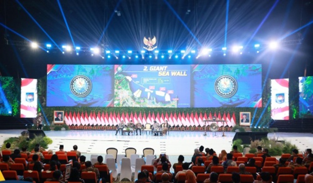 Rapat Koordinasi Nasional (Rakornas) Pemerintah Pusat dan Pemerintah Daerah Tahun 2024, di Sentul, Kabupaten Bogor pada Kamis (07/11/2024).