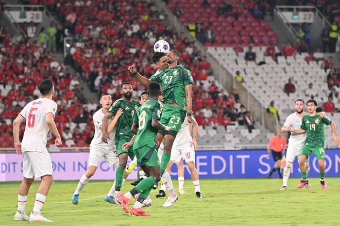 Laga timnas Indonesia vs Arab Saudi berakhir dengan skor 2-0
