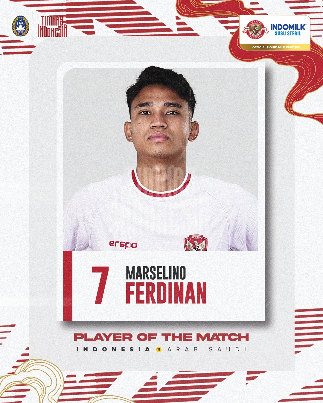 Marselino Ferdinan mencetak dua gol yang membawa kemenangan perdana bagi timnas Indonesia