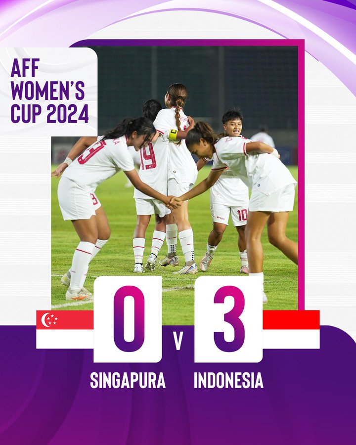 Timnas Putri Indonesia berhasil melangkah ke final AFF Women&rsquo;s Cup 2024 setelah menang atas Singapura di semifinal.