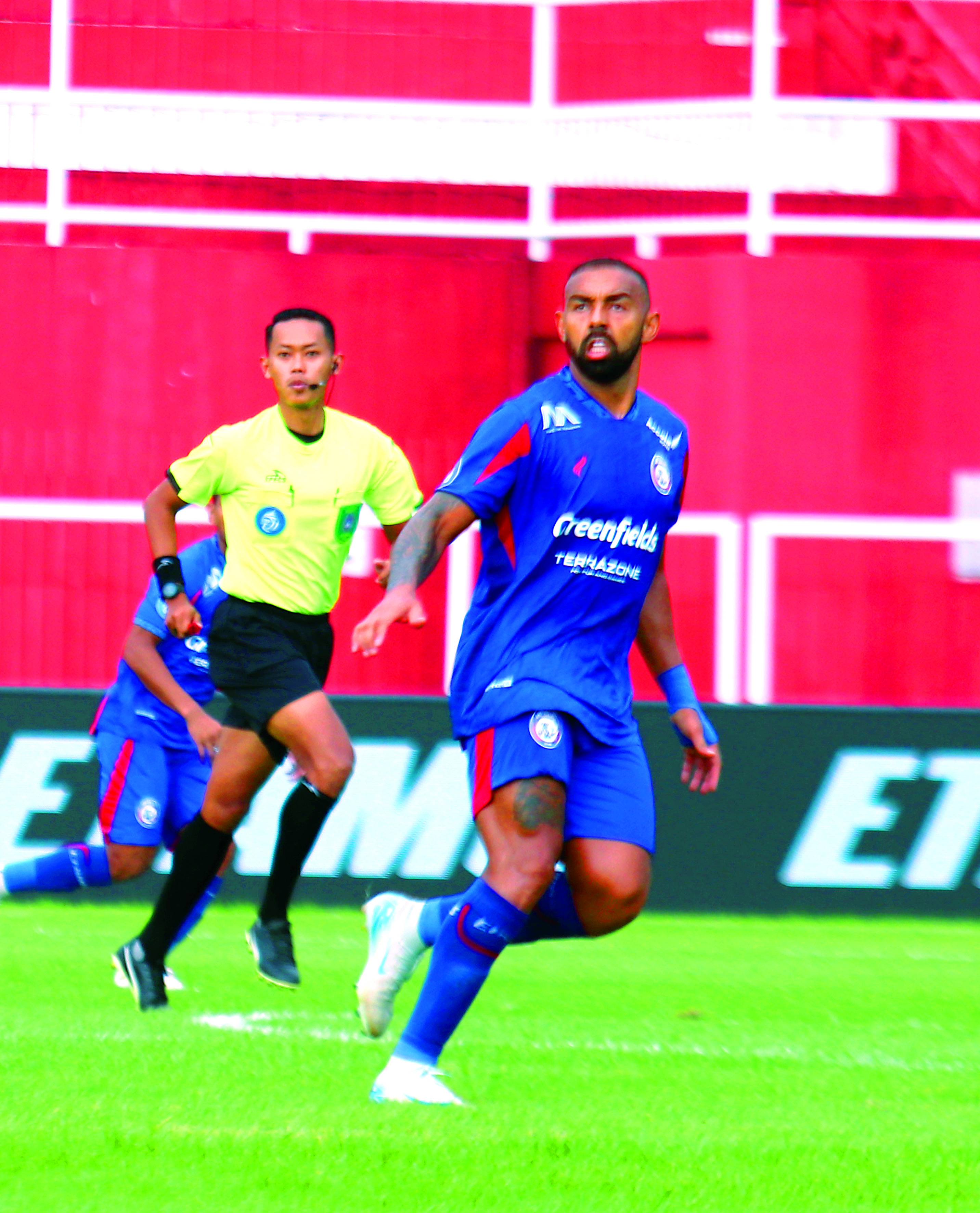BERI BUKTI: Penyerang Arema FC, Dalberto butuh kembali cetak gol.