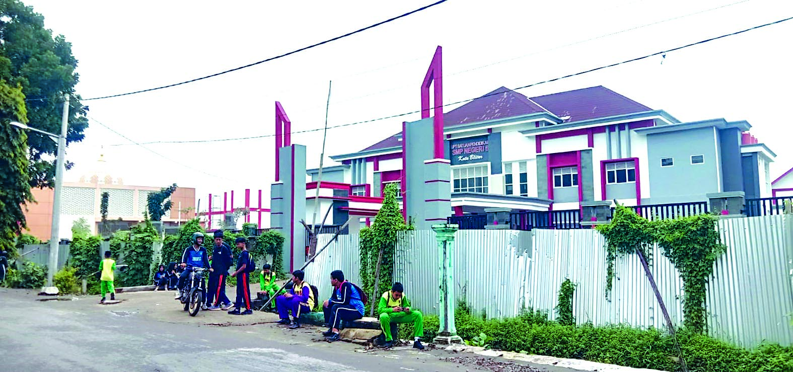 SIAP BOYONGAN: Bangunan SMPN 6 Blitar sudah gelar dan segera dimanfaatkan.