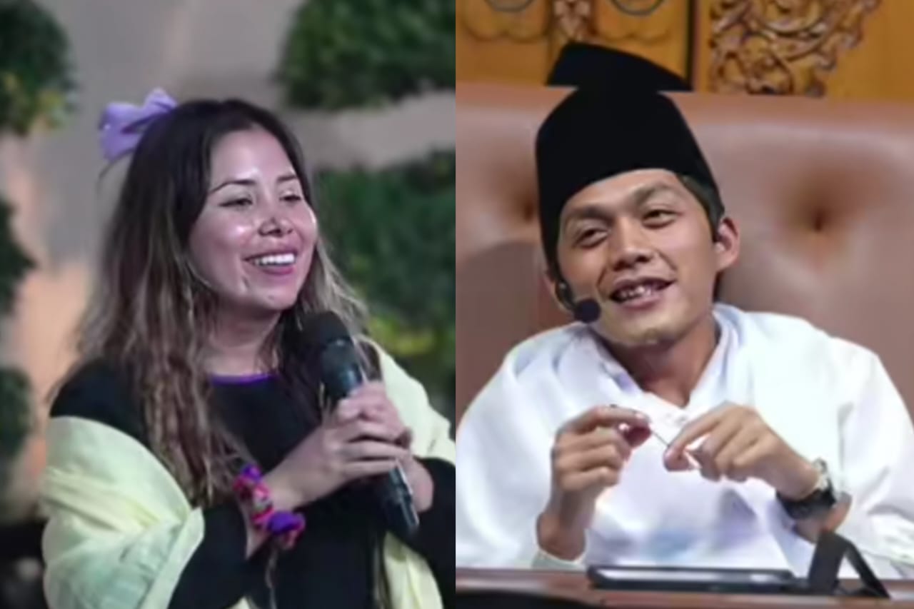 Momen mahasiswi asal Bolivia yang hadiri kajian rutin Gus Iqdam